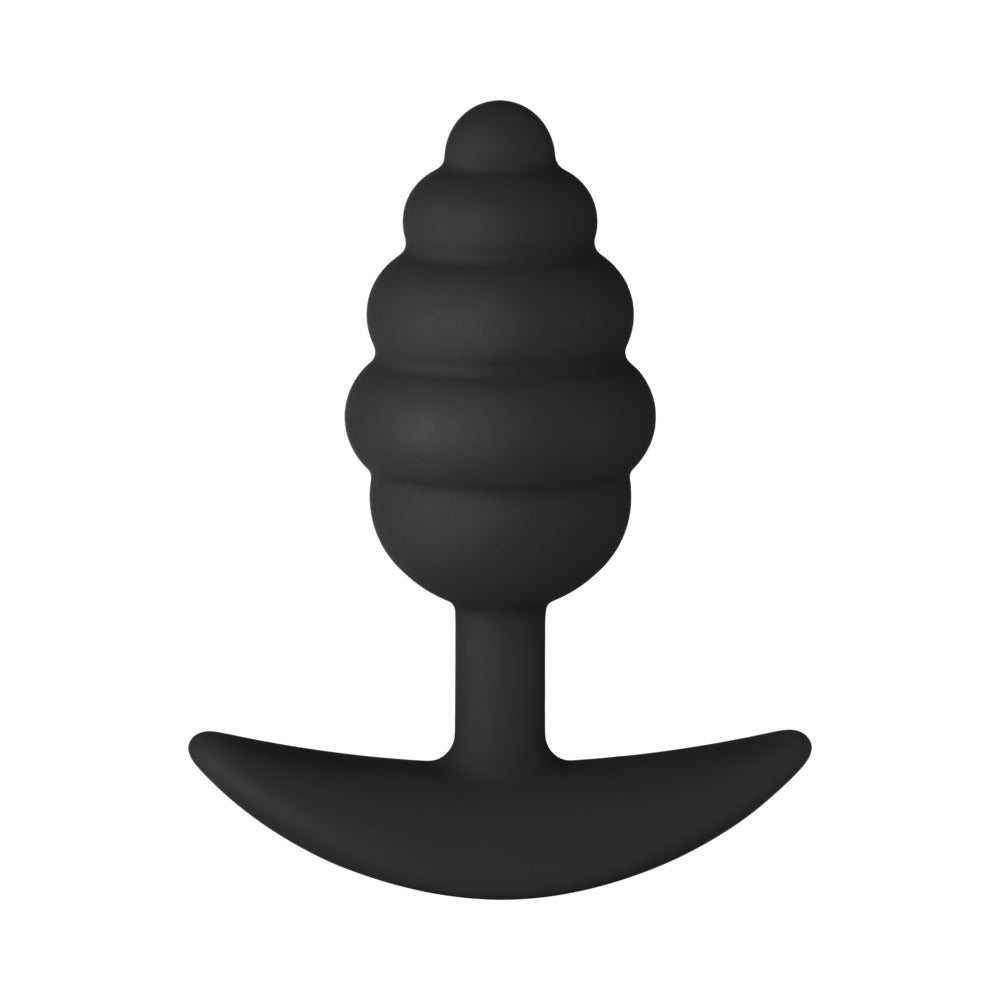 Forto F-83 Spiral Silicone Anal Plug Black