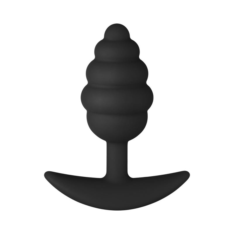 Forto F-83 Spiral Silicone Anal Plug Black