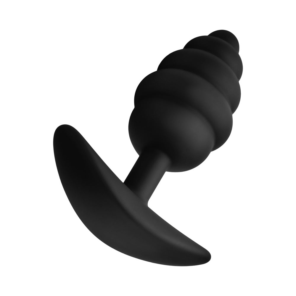 Forto F-83 Spiral Silicone Anal Plug Black