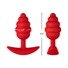 Forto F-83 Spiral Silicone Anal Plug Red