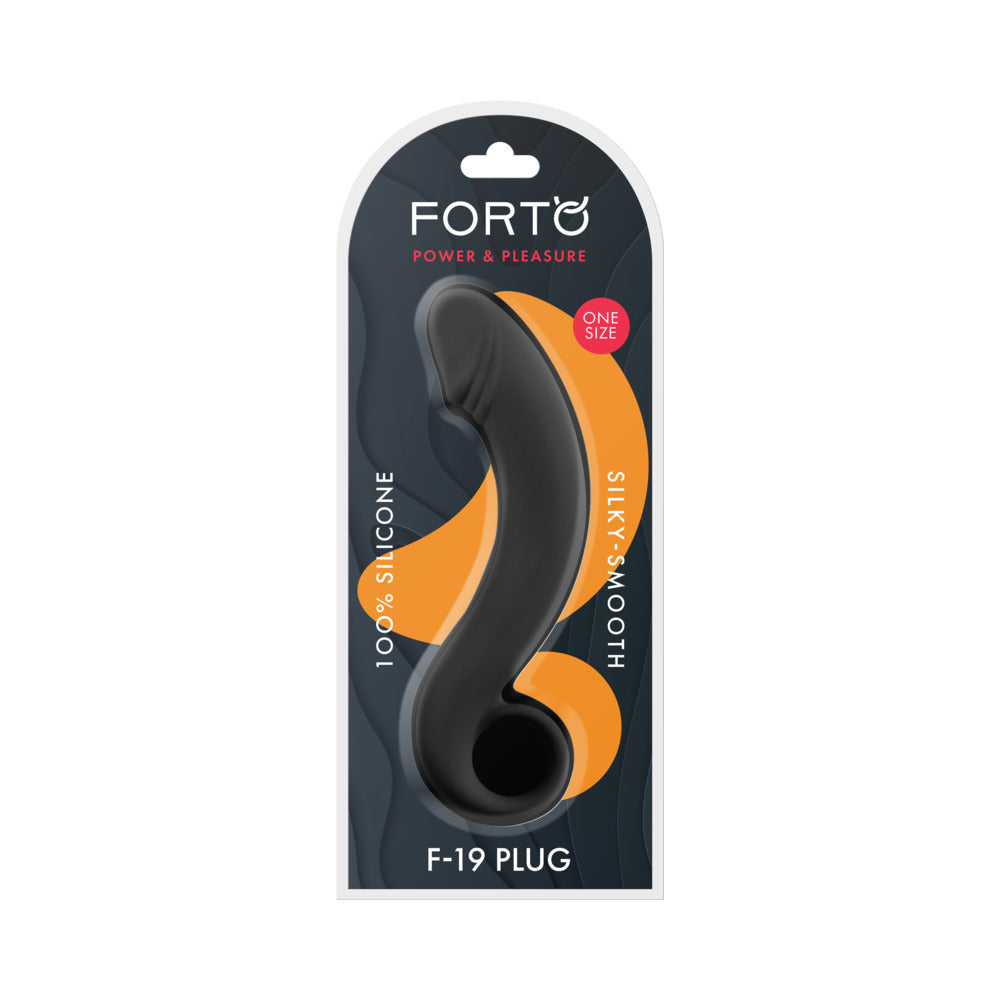 Forto F-19 Silicone Anal Plug Black