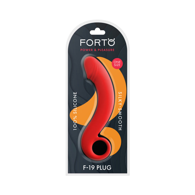 Forto F-19 Silicone Anal Plug Red