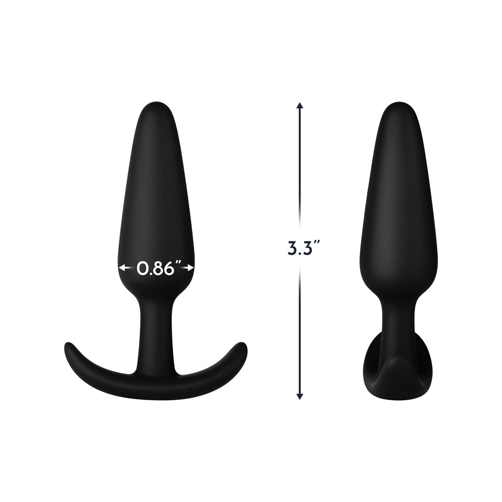 Forto F-31 Silicone Anal Plug Small Black