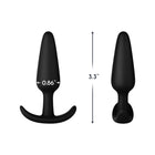 Forto F-31 Silicone Anal Plug Small Black