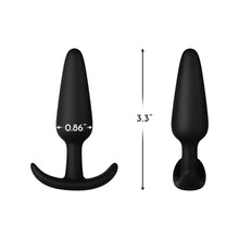 Forto F-31 Silicone Anal Plug Small Black