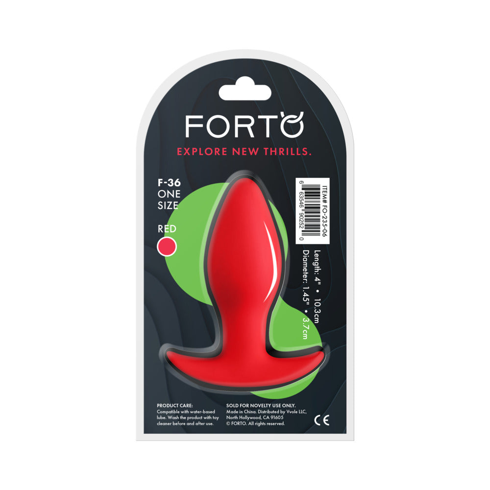 Forto F-36 Silicone T-Plug Red