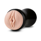 M for Men Soft + Wet Pussy with Pleasure Ridges Self-Lubricating Vagina Stroker Beige