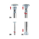 Ouch! Fully Adjustable Dance Pole Silver