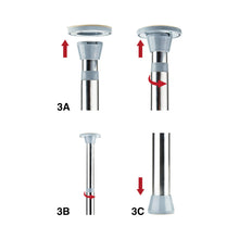 Ouch! Fully Adjustable Dance Pole Silver