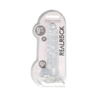 RealRock Crystal Clear Realistic 9 in. Dildo With Balls and Suction Cup Clear