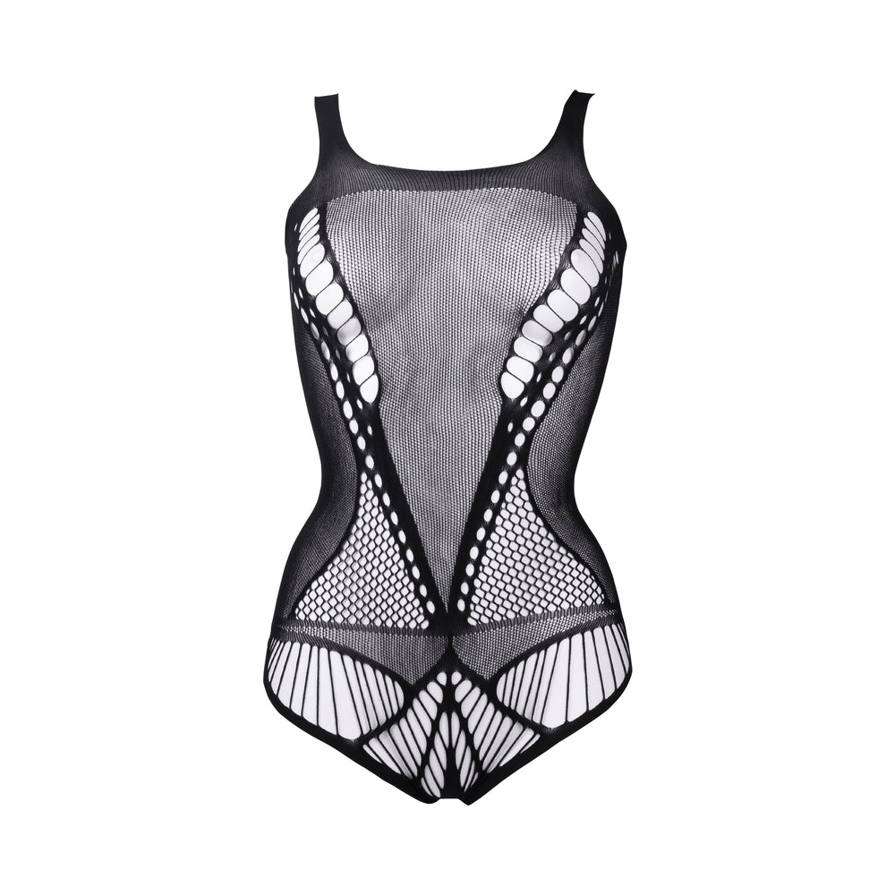 Le Desir Contrast Net Teddy Black O/S