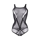Le Desir Contrast Net Teddy Black O/S