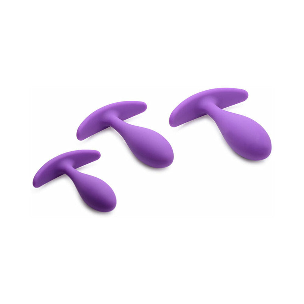 Gossip Rump Bumpers 3-Piece Silicone Anal Plug Training Set Violet