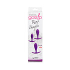 Gossip Rump Bumpers 3-Piece Silicone Anal Plug Training Set Violet