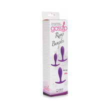 Gossip Rump Bumpers 3-Piece Silicone Anal Plug Training Set Violet