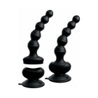 3Some Wall Banger Vibrating Anal Beads With Suction Cup Black