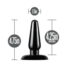 Anal Adventures Basic Anal Plug Medium Black
