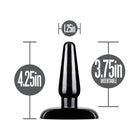 Anal Adventures Basic Anal Plug Small Black