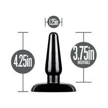 Anal Adventures Basic Anal Plug Small Black