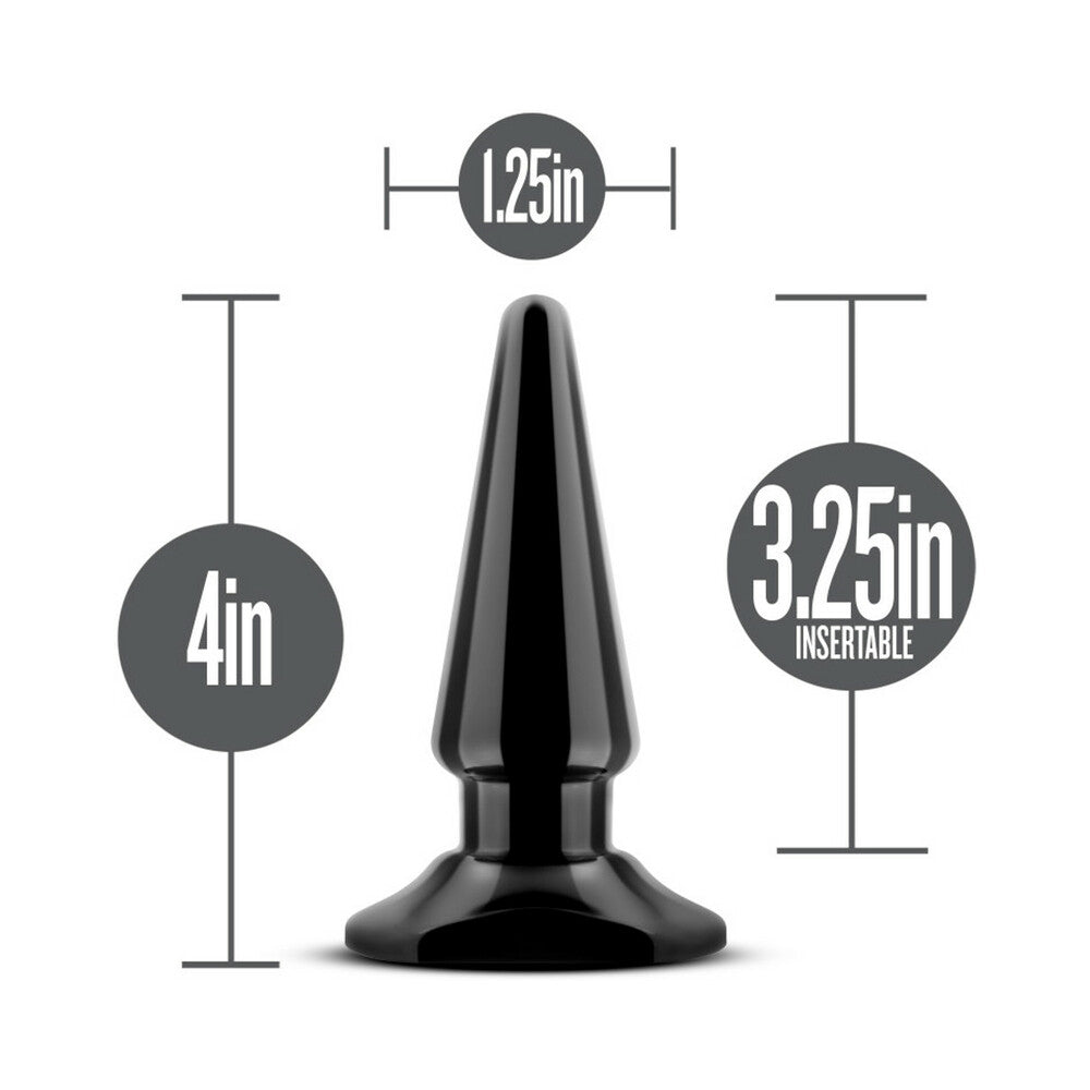 Anal Adventures Basic Vibrating Anal Pleaser Remote-Controlled Plug Black