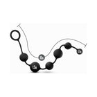 Anal Adventures Platinum Silicone Large Anal Beads Black