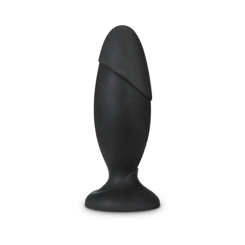 Anal Adventures Platinum Silicone Rocket Plug Black