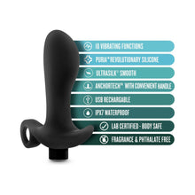 Anal AdventuresÂ Platinum Silicone Rechargeable Vibrating Prostate Massager 01