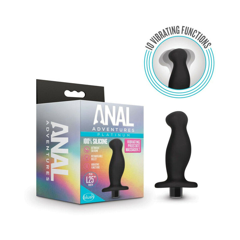 Anal AdventuresÂ Platinum Silicone Rechargeable Vibrating Prostate Massager 02