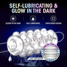 M for Men Soft + Wet Reversible Orb Glow in the Dark Self-Lubricating Stroker Frosted