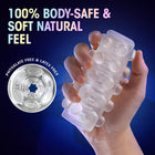 M for Men Soft + Wet Reversible Orb Glow in the Dark Self-Lubricating Stroker Frosted