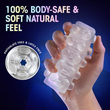 M for Men Soft + Wet Reversible Orb Glow in the Dark Self-Lubricating Stroker Frosted