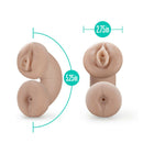 M for Men Soft + Wet Double Trouble Glow in the Dark Self-Lubricating Stroker Beige