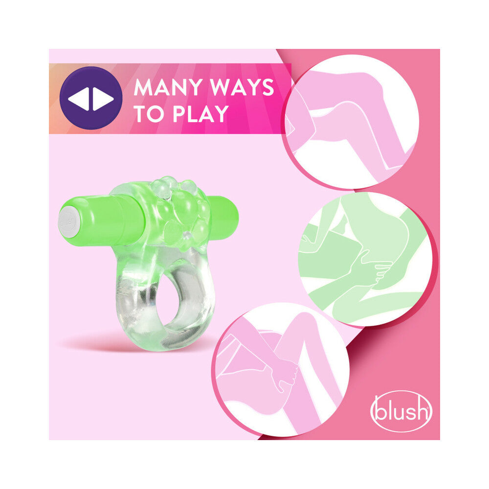 Play with Me Teaser Vibrating C-Ring Green