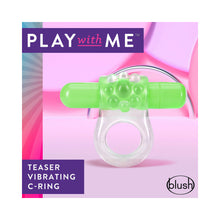 Play with Me Teaser Vibrating C-Ring Green