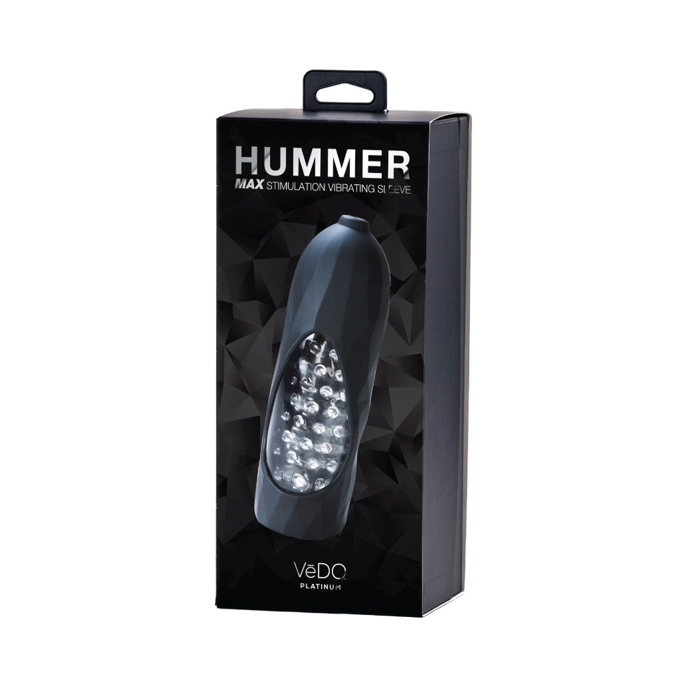 Vedo Hummer 2.0Â Rechargeable Vibrating Sleeve Black Pearl