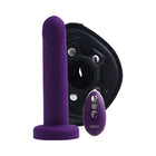 Vedo Strapped Rechargeable Vibrating Strap-On Deep Purple