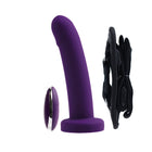 Vedo Strapped Rechargeable Vibrating Strap-On Deep Purple