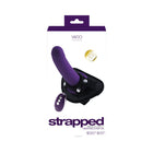 Vedo Strapped Rechargeable Vibrating Strap-On Deep Purple
