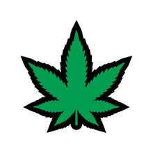 Weed Pin Green Marijuana Leaf