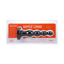 Tantus Ripple Large Beaded Anal Plug Onyx