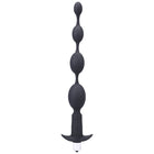 Tantus Vibrating Progressive Beads Vibrating Beaded Anal Plug Onyx