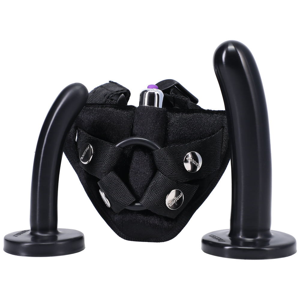 Tantus Bend Over Beginner Strap-On Harness Kit Onyx