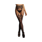Le Desir Garter belt Stockings With Open Design Black O/S