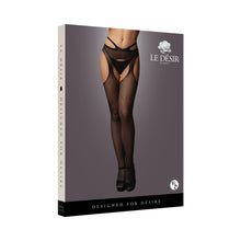 Le Desir Suspender Pantyhose With Strappy Waist Black O/S