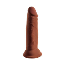 King Cock Plus 6 in. Triple Density Cock Realistic Dildo With Suction Cup Brown