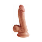 King Cock Plus 6.5 in. Triple Density Cock With Balls Realistic Suction Cup Dildo Tan