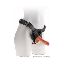 King Cock Plus 6.5 in. Triple Density Cock With Balls Realistic Suction Cup Dildo Tan