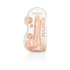 RealRock Realistic 8 in. Dildo With Balls and Suction Cup Beige