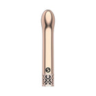 Royal Gems Jewel Rechargeable Curved ABS Bullet Vibrator Rose Gold