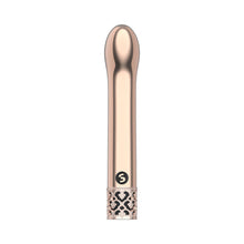 Royal Gems Jewel Rechargeable Curved ABS Bullet Vibrator Rose Gold